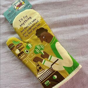 Blue Q Oven Mitt Cook Bake I’ll Fry Anything